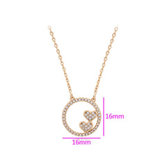 Charger l&#39;image dans la galerie, New Style Circle Heart Shaped Gold Color Classics Necklace for Women
