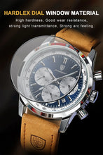 Carica l&#39;immagine nel visualizzatore di Gallery, Luxury Quartz Leather Man Watch Chronograph Luminous Date Wristwatch For Men
