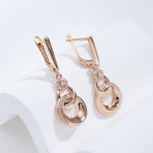 Charger l&#39;image dans la galerie, Luxury Round Pendant Zircon Earrings Vintage Women Jewelry
