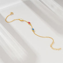 Cargar imagen en el visor de la galería, 925 Sterling Silver Zircon INS Wind Chain Bracelet Creative Versatile Women Jewelry Accessories
