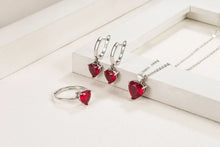 Load image into Gallery viewer, valentine&#39;s Silver Heart Pendant Jewelry Sets For Women
