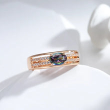 Carica l&#39;immagine nel visualizzatore di Gallery, Rose Gold Color Vintage Ring For Women Fine Jewelry

