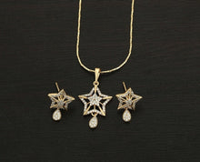 Carica l&#39;immagine nel visualizzatore di Gallery, Star Shaped Gold Plated Charm Set Women Girl jewerly
