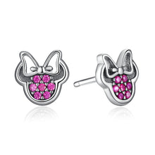 Charger l&#39;image dans la galerie, 925 Silver Mini mouse Cartoon Charm Stud Earrings For Women &amp; Kids
