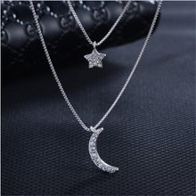 Lade das Bild in den Galerie-Viewer, GiftsIMS 925 Sterling Silver Micro Zirconia Moon Star Jewelry Sets For Women - GiftsIMS
