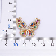 Charger l&#39;image dans la galerie, Happy Butterfly Rhinestone Crystal Charm Choker Necklace for Woman
