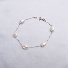 Load image into Gallery viewer, 925 Sterling Silver Natural Baroque Pearl Bracelet Jewelry For Women
