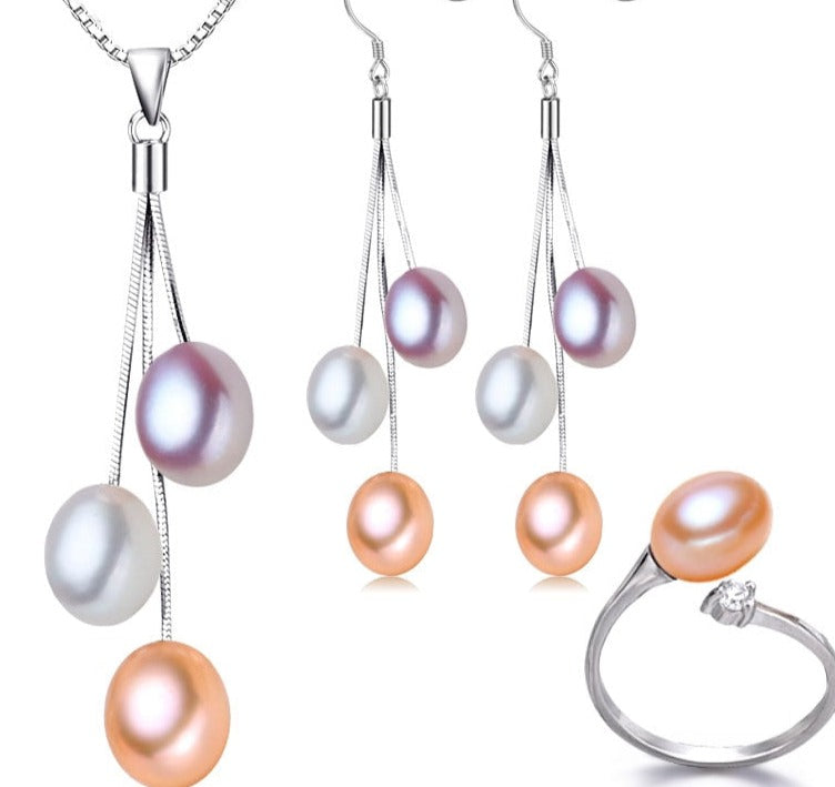 Gifts Multi color Freshwater Pearl Set
