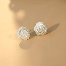 Load image into Gallery viewer, Natural Shell Flower Earrings 925 Sterling Silver Handmade Jewelry for Women
