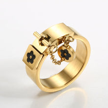 Load image into Gallery viewer, Lucky Flower Charm Rings
