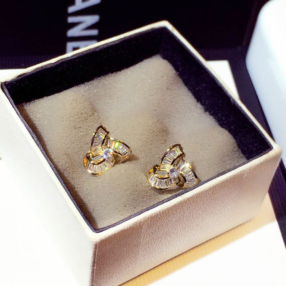 Triangle AAA Zircon Earrings Jewelry