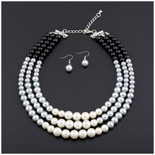 Load image into Gallery viewer, Exaggerated Stranded Beaded Pearls Jewelry Sets
