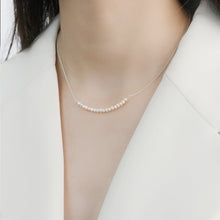 Carica l&#39;immagine nel visualizzatore di Gallery, 925 Sterling Silver Smile Necklace Natural Freshwater Pearl Jewelry
