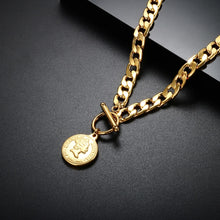 Load image into Gallery viewer, Heavy Coin Chains Choker Necklace For Women
