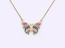 Load image into Gallery viewer, Lucky Butterfly Rhinestone Crystal Necklace for Woman

