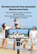 Load image into Gallery viewer, Wireless Microphone Portable Audio Video Recording

