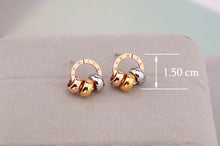Load image into Gallery viewer, IMS color Roman Numerals Stud Earrings
