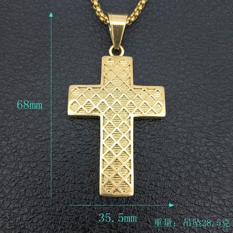 Large Cross Pendant Iced Out Shining zircon Cross Men Chain Necklace Jewelry