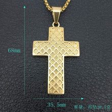 Load image into Gallery viewer, Large Cross Pendant Iced Out Shining zircon Cross Men Chain Necklace Jewelry
