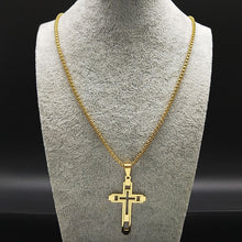 Load image into Gallery viewer, Cross Stainless Steel Choker Necklace
