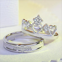 Load image into Gallery viewer, Crown Cross Lovers Wedding Party Rings
