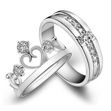 Load image into Gallery viewer, Crown Cross Lovers Wedding Party Rings
