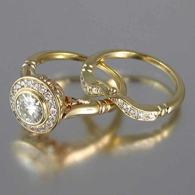 Romantic Proposal Wedding Rings sets