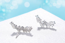 Charger l&#39;image dans la galerie, 925 Silver Needle Stud Earrings Butterfly Design For Women
