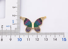 Load image into Gallery viewer, color Butterfly Rhinestone Shining Statement Crystal Charm Choker Necklace for Woman
