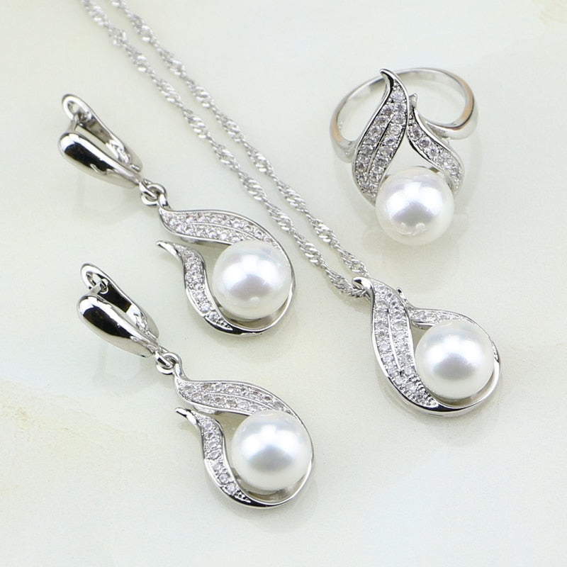 GIFTSIMS Fire Pearl silver925 Set