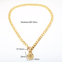 Load image into Gallery viewer, Heavy Coin Chains Choker Necklace For Women
