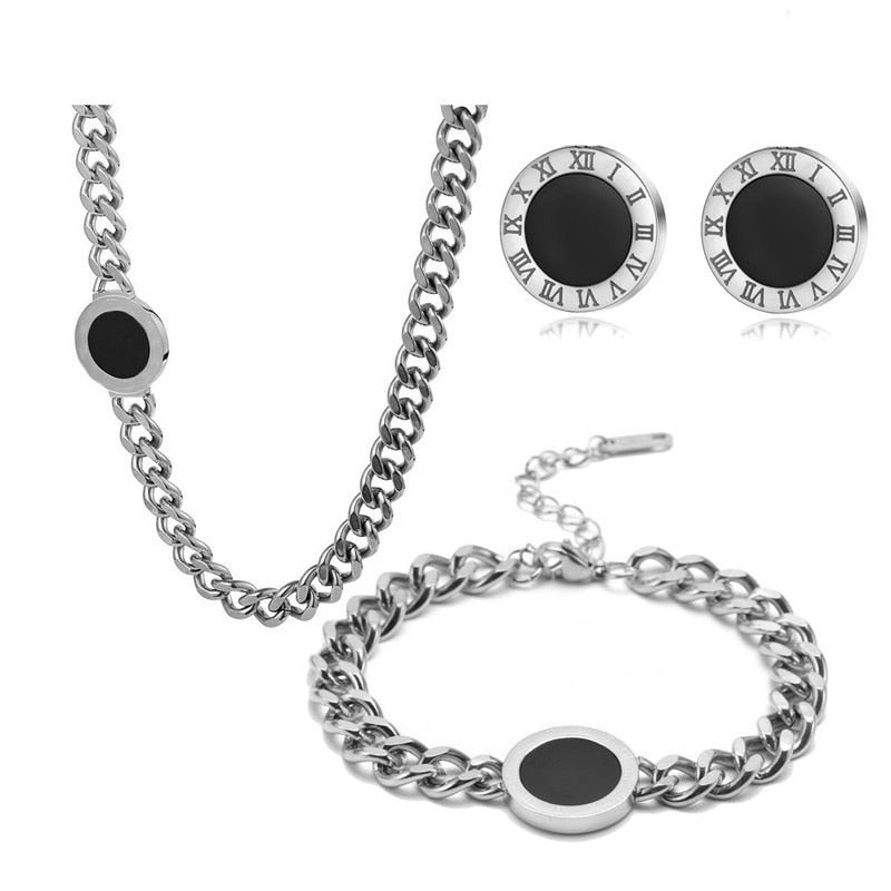 GIFTSIMS Roman Numeral Positive Jewelry Sets
