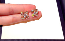 Load image into Gallery viewer, Fan AAA Zircon Round Earrings Jewelry
