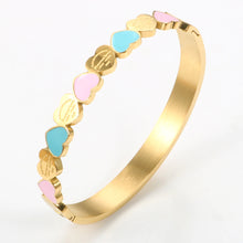Load image into Gallery viewer, Cute Love Heart Gold Plating Bangles
