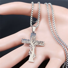 Load image into Gallery viewer, Tree Of Life Cross Pendant Necklace
