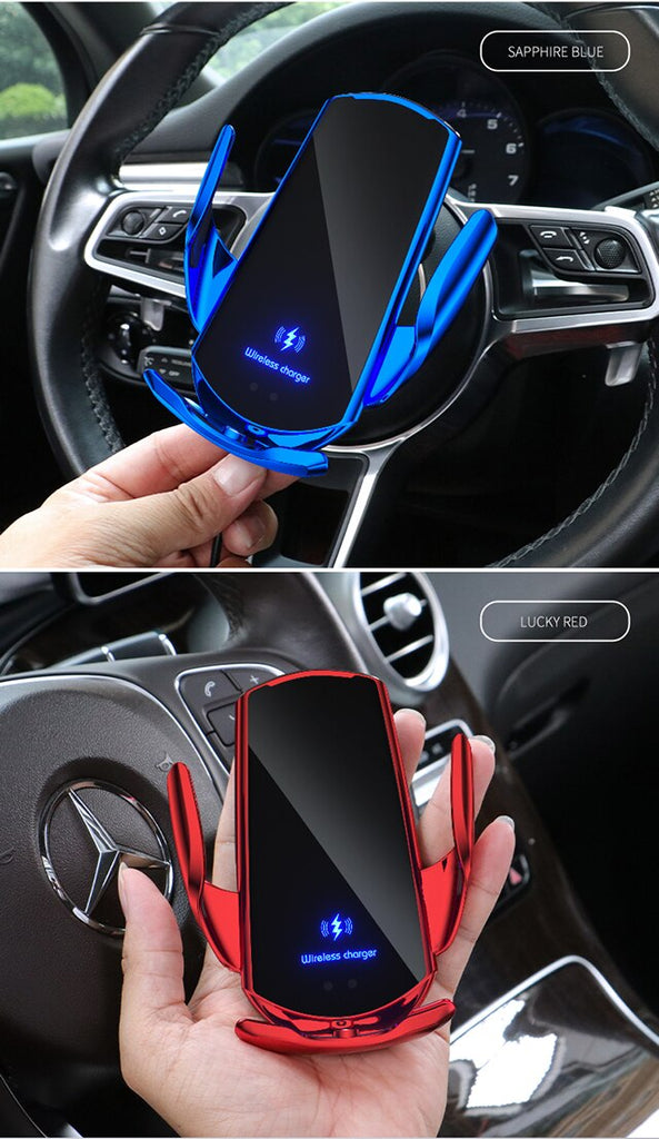 Automatic 15W Qi Car Wireless Charger