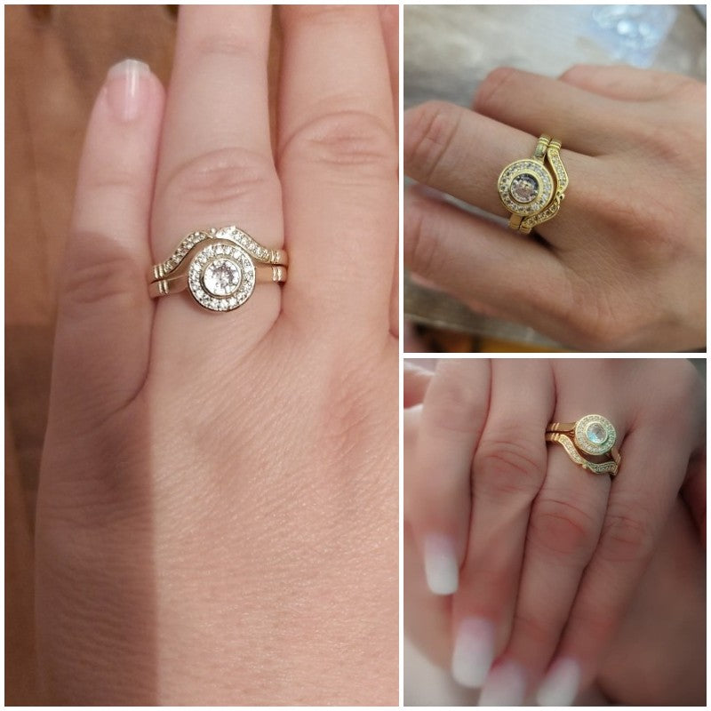 Romantic Proposal Wedding Rings sets