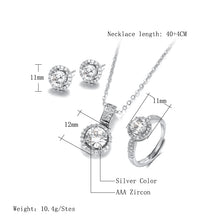 Load image into Gallery viewer, 18K Gold Zircon Jewelry Sets Jewelry
