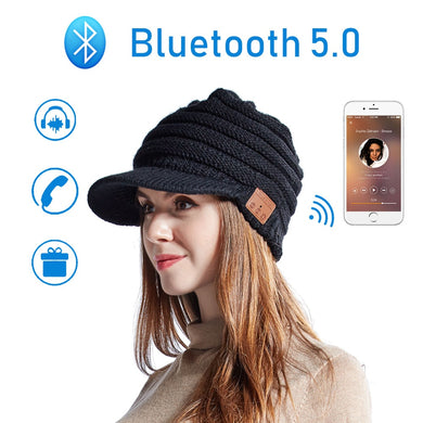 Wireless Headphone With Microphone Music Bluetooth Hat For Outdoor