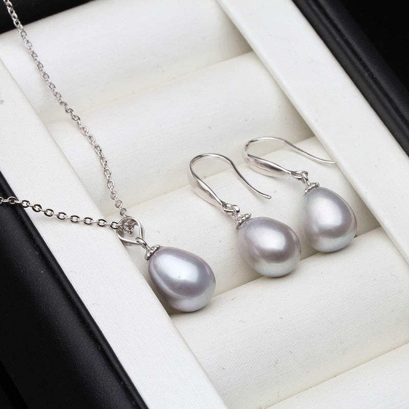 GIFTSIMS Natural Pearl silver925 Set