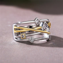 Load image into Gallery viewer, Geometric Cross Shaped Women Finger Rings
