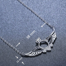 Charger l&#39;image dans la galerie, 925 Sterling Silver Fine Jewelry Trendy Wing Engagement necklaces for Women
