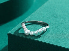 Cargar imagen en el visor de la galería, Elegant Water Drop Shell Pearl Rings
