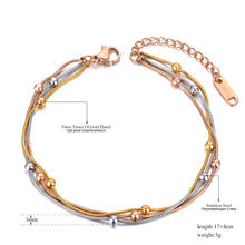 Load image into Gallery viewer, Titanium Stainless Steel Three Color Bracelet For Women
