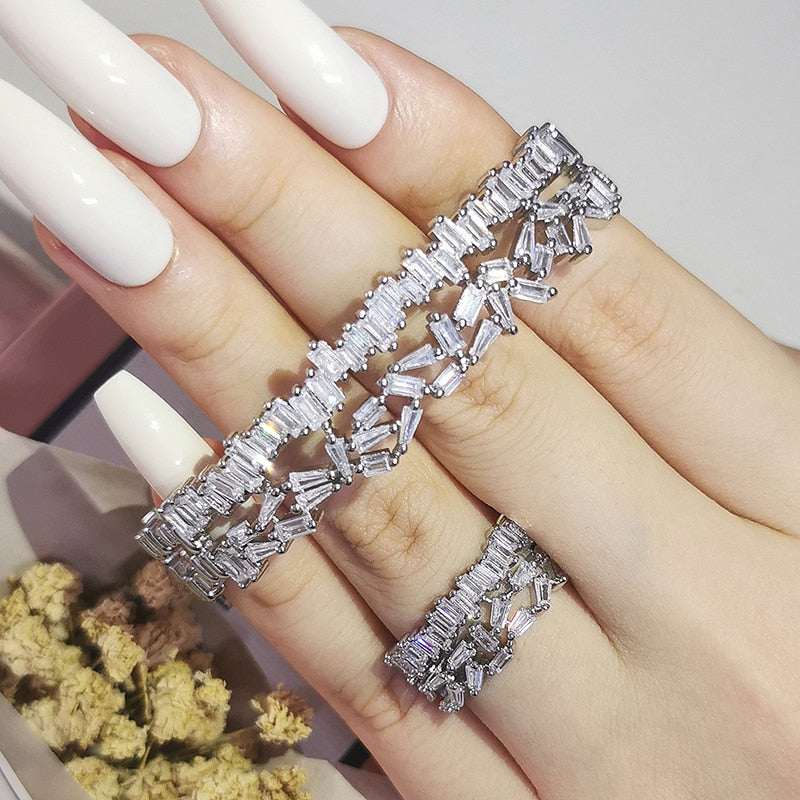 2022 Luxury silver Jewelry Set for Women