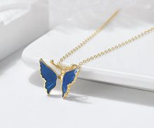 Load image into Gallery viewer, 925 Sterling Silver Movable Wing Butterfly Necklace for Women Jewelry
