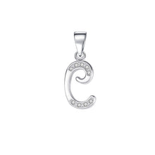 Charger l&#39;image dans la galerie, 925 Sterling Silver 26 Letter Shiny DIY Accessories For Women Jewelry c
