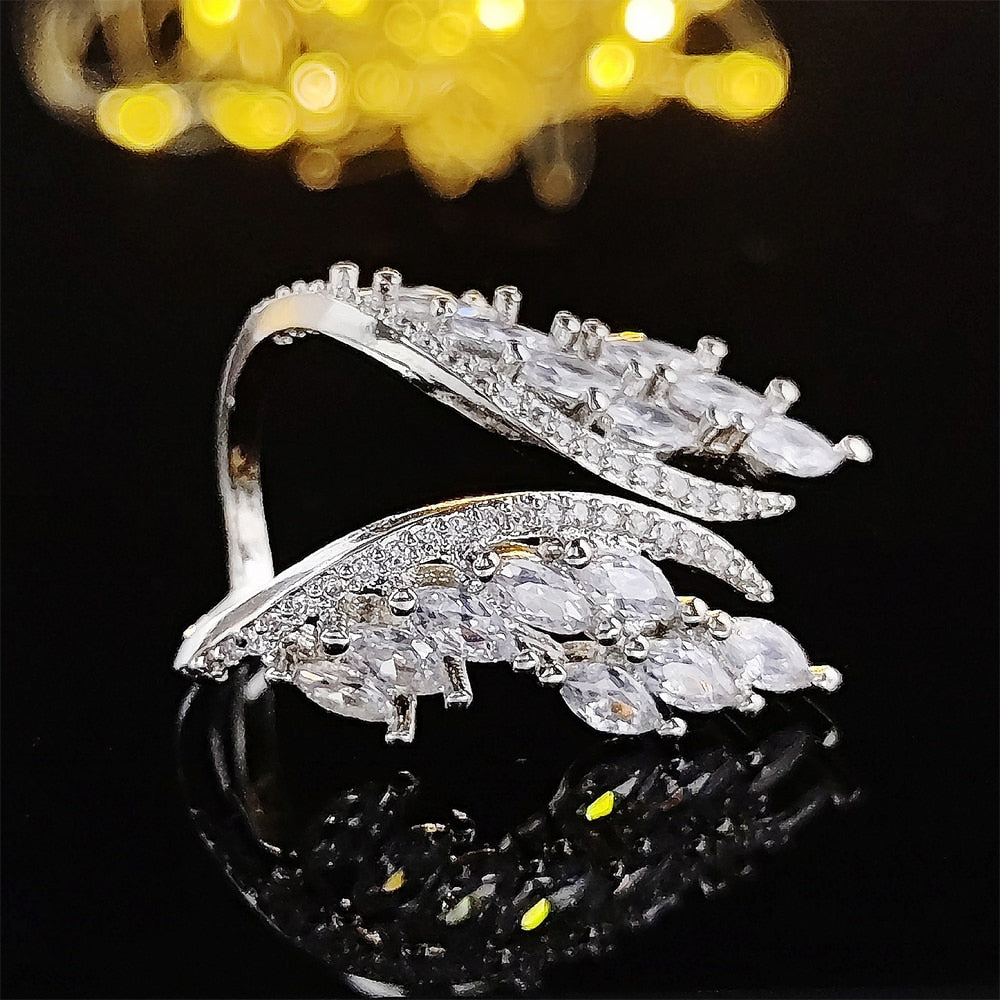 Luxury Trendy wings Adjustable Ring for Women
