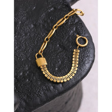 Cargar imagen en el visor de la galería, Metal Lock Chain Bling Bracelet Bangle Stylish Jewelry
