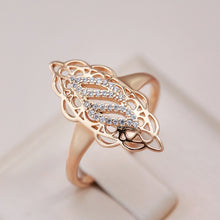Load image into Gallery viewer, Luxury long 585 Rose Gold Women Ring Jewelry
